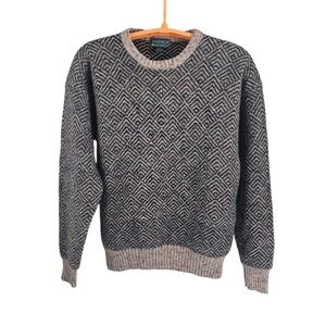 Vintage Agenda Cable Knit Wool Blend Sweater Men's XLT Crewneck 90s